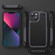 iPhone 13 PC + TPU Shockproof Protective Phone Case - Grey+Black