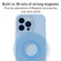 iPhone 13 Liquid Silicone MagSafe Precision Hole Phone Case - Black