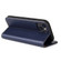 iPhone 13 Fierre Shann PU Leather Texture Horizontal Flip Leather Case with Holder & Card Slots & Wallet - Blue