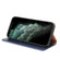 iPhone 13 Fierre Shann PU Leather Texture Horizontal Flip Leather Case with Holder & Card Slots & Wallet - Blue