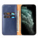 iPhone 13 Fierre Shann PU Leather Texture Horizontal Flip Leather Case with Holder & Card Slots & Wallet - Blue