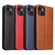 iPhone 13 Fierre Shann PU Leather Texture Horizontal Flip Leather Case with Holder & Card Slots & Wallet - Blue