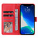 iPhone 13 Multifunctional Horizontal Flip Leather Case, with Three Card Slot & Holder & Photo Frame & Lanyard - Red