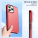 iPhone 13 Double Solid Color Armor Phone Case - Red