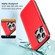 iPhone 13 Double Solid Color Armor Phone Case - Red