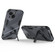iPhone 13 Punk Armor 2 in 1 PC + TPU Phone Case with Invisible Holder - Grey