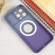 iPhone 13 Gradient Silicone Shockproof Magsafe Phone Case with Lens Film - Grey Purple