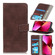 iPhone 13 Crocodile Texture Horizontal Flip Leather Case with Holder & Card Slots & Wallet - Brown