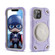 iPhone 13 Shield PC Hybrid Silicone Phone Case - Rero Purple+White