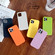 iPhone 13 Stripe Pattern Cooling TPU Phone Case - Orange