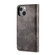 iPhone 13 DG.MING Crazy Horse Texture Flip Detachable Magnetic Leather Case with Holder & Card Slots & Wallet - Grey