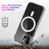 iPhone 13 Magsafe Case Simple Magnetic Ring All-inclusive Clear Crystal Acrylic PC +TPU Shockproof Case - Transparent
