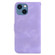 iPhone 13 7-shaped Embossed Leather Phone Case - Purple