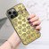 iPhone 13 Love Hearts Diamond Mirror TPU Phone Case - Gold