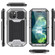 iPhone 13 R-JUST Sliding Camera Shockproof Life Waterproof Dust-proof Metal + Silicone Protective Case with Holder - Silver