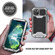 iPhone 13 R-JUST Sliding Camera Shockproof Life Waterproof Dust-proof Metal + Silicone Protective Case with Holder - Silver