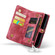 iPhone 13 CaseMe-008 Detachable Multifunctional Horizontal Flip Leather Case with Card Slot & Holder & Zipper Wallet & Photo Frame - Red