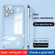 iPhone 13 Dustproof Glass Lens Protection Electroplating Phone Case - Blue