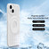 iPhone 13 Cooling MagSafe Magnetic Ring Holder Phone Case - White