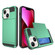 iPhone 13 Multifunction Armor Slide Card Slot Phone Case - Mint Green