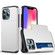 iPhone 13 Shockproof Armor Protective Case with Slide Card Slot - White