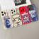 iPhone 13 Liquid Silicone Oil Painting Rabbit Phone Case - Black Blue Grey