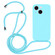 iPhone 13 Crossbody Lanyard Liquid Silicone Case - Ice Blue