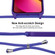 iPhone 13 Crossbody Lanyard Liquid Silicone Case - Purple