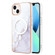 iPhone 13 Marble Pattern Dual-side IMD Magsafe TPU Phone Case - White 006