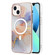 iPhone 13 Marble Pattern Dual-side IMD Magsafe TPU Phone Case - White Marble