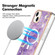 iPhone 13 Marble Pattern Dual-side IMD Magsafe TPU Phone Case - Purple 002
