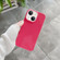 iPhone 13 Shockproof Solid Color TPU Phone Case - Rose Red