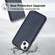 iPhone 13 Leather Texture Full Coverage Phone Case - Blue