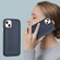 iPhone 13 Leather Texture Full Coverage Phone Case - Blue