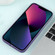 iPhone 13 Gradient Starry Silicone Phone Case with Lens Film - Grey Purple