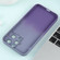 iPhone 13 Gradient Starry Silicone Phone Case with Lens Film - Grey Purple