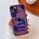 iPhone 13 Oil Painting Electroplating TPU Phone Case - Purple