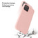 iPhone 13 Solid Color Liquid Silicone Shockproof Protective Case - White