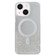 iPhone 13 MagSafe Glitter Hybrid Clear TPU Phone Case - White