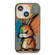 iPhone 13 Animal Pattern Oil Painting Series PC + TPU Phone Case - Fat Rabbit