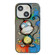 iPhone 13 Animal Pattern Oil Painting Series PC + TPU Phone Case - Happy Monkey