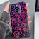 iPhone 13 Painted Pattern Precise Hole PC Phone Case - Black Red Graffiti