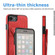 iPhone SE 2022 / SE 2020 / 8 / 7 Ultra-thin Shockproof Protective Case with Holder - Red