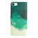 iPhone SE 2022 / SE 2020 / 8 / 7 Watercolor Pattern Horizontal Flip Leather Case with Holder & Card Slot & Wallet - Cyan Green