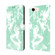 iPhone SE 2022 / SE 2020 / 8 / 7 Cloud Fog Pattern Horizontal Flip Leather Case with Holder & Card Slot & Wallet - Mint Green