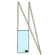 iPhone SE 2022 / SE 2020 / 8 / 7 Elegant Rhombic Pattern Microfiber Leather +TPU Shockproof Case with Crossbody Strap Chain - Blue