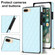 iPhone SE 2022 / SE 2020 / 8 / 7 Elegant Rhombic Pattern Microfiber Leather +TPU Shockproof Case with Crossbody Strap Chain - Blue