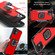 iPhone SE 2022 / SE 2020 / 8 / 7 Fierce Warrior Series Armor All-inclusive Shockproof Aluminum Alloy + TPU Protective Case with Ring Holder - Red