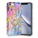 iPhone SE 2022 / SE 2020 / 8 / 7 Laser Glitter Watercolor Pattern Shockproof Protective Case with Ring Holder - FD1