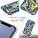 iPhone SE 2022 / SE 2020 / 8 / 7 Laser Glitter Watercolor Pattern Shockproof Protective Case with Ring Holder - FD4